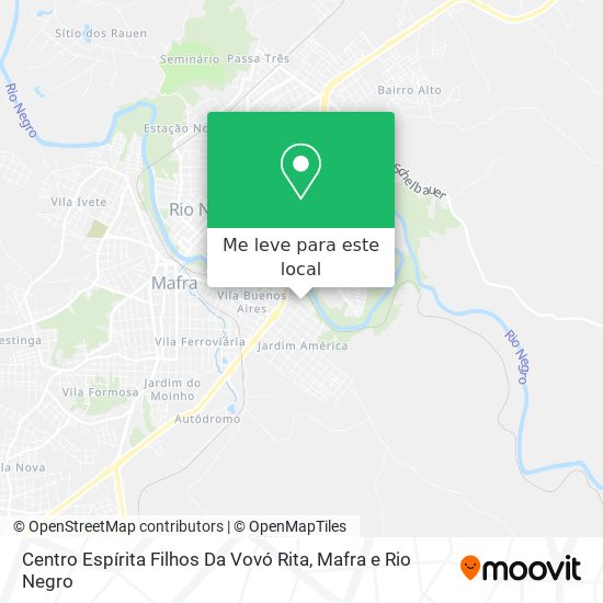 Centro Espírita Filhos Da Vovó Rita mapa