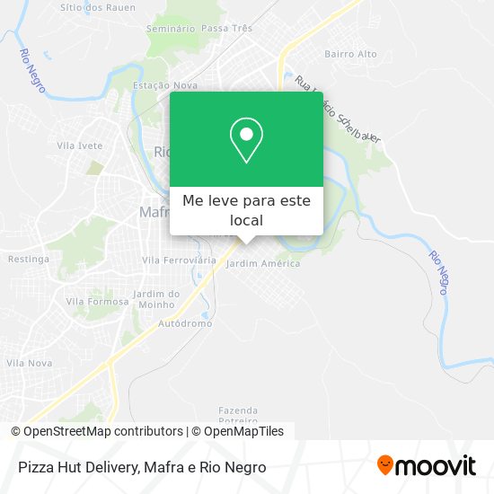 Pizza Hut Delivery mapa