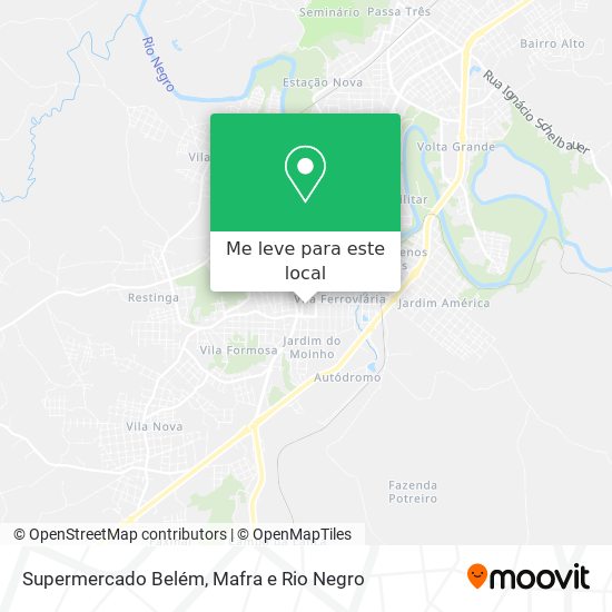 Supermercado Belém mapa