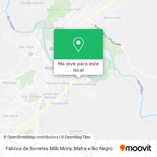 Fábrica de Sorvetes Milk Mony mapa