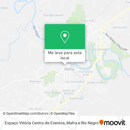 Espaço Vitória Centro de Eventos mapa