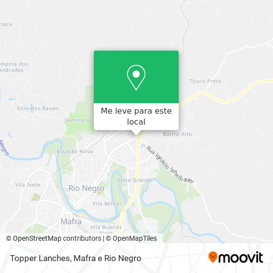 Topper Lanches mapa
