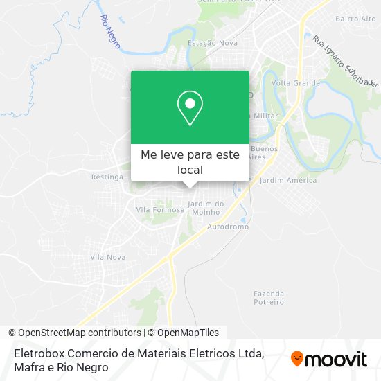 Eletrobox Comercio de Materiais Eletricos Ltda mapa