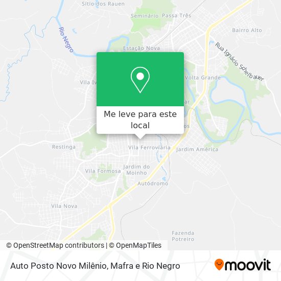 Auto Posto Novo Milênio mapa