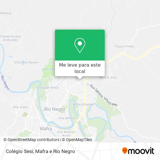 Colégio Sesi mapa