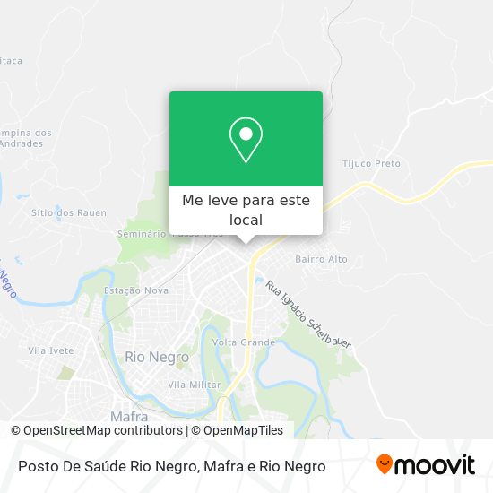 Posto De Saúde Rio Negro mapa