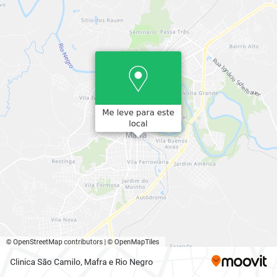 Clinica São Camilo mapa