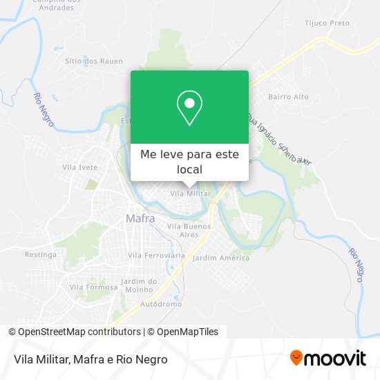 Vila Militar mapa
