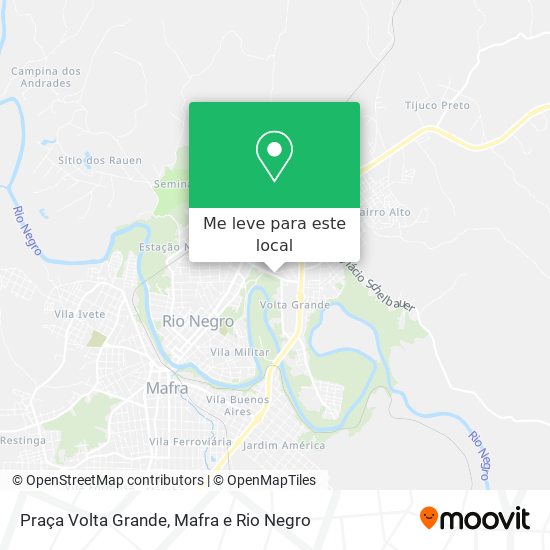Praça Volta Grande mapa