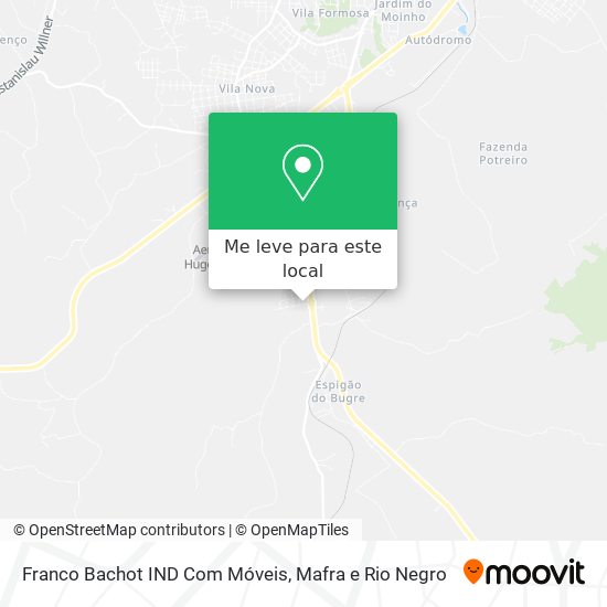 Franco Bachot IND Com Móveis mapa