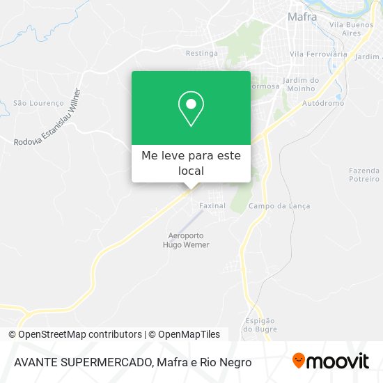 AVANTE SUPERMERCADO mapa