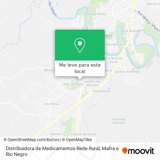 Distribuidora de Medicamentos Rede Rural mapa