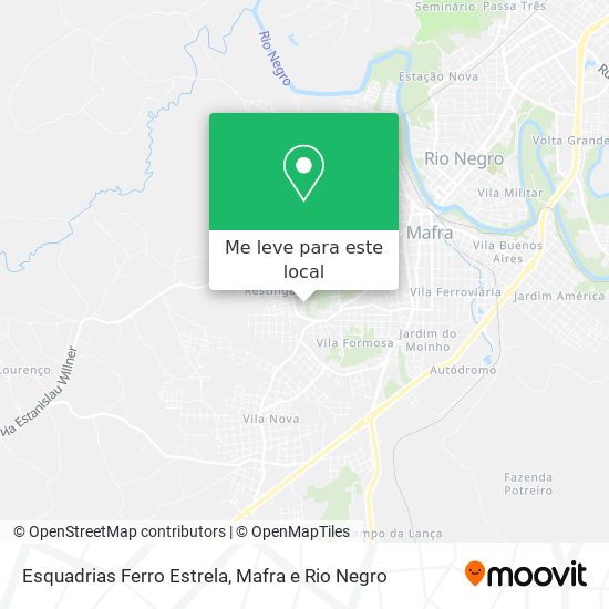 Esquadrias Ferro Estrela mapa