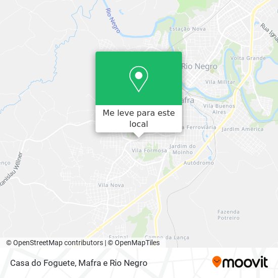 Casa do Foguete mapa