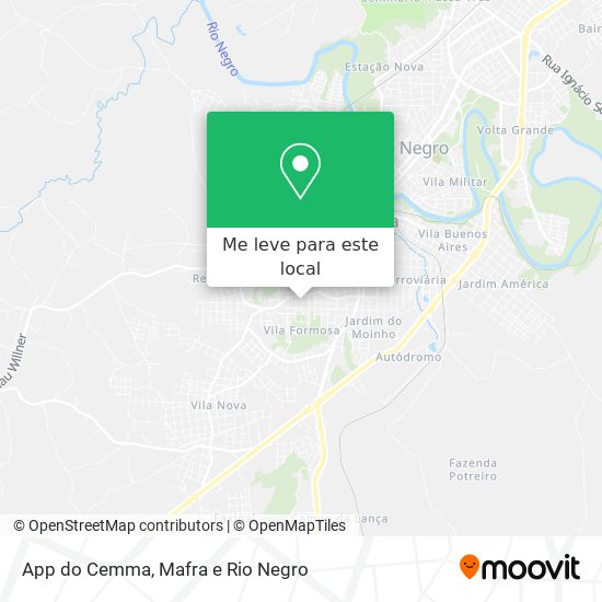 App do Cemma mapa