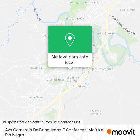 Avs Comercio De Brinquedos E Confecces mapa