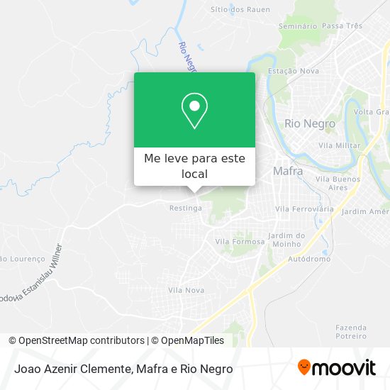 Joao Azenir Clemente mapa
