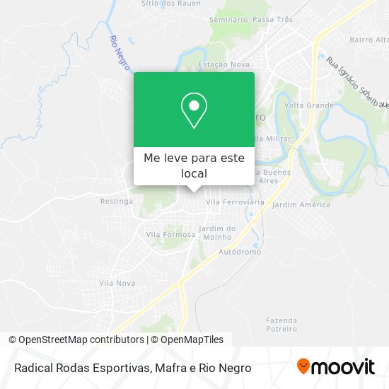 Radical Rodas Esportivas mapa