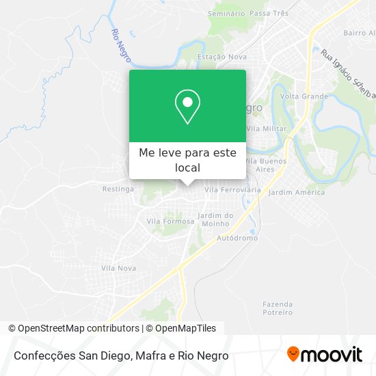 Confecções San Diego mapa