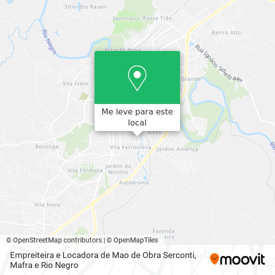 Empreiteira e Locadora de Mao de Obra Serconti mapa