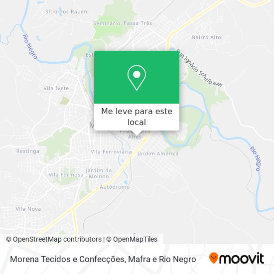 Morena Tecidos e Confecções mapa