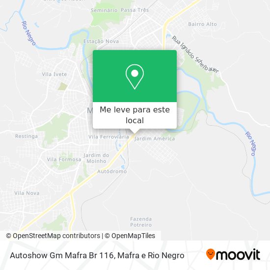 Autoshow Gm Mafra Br 116 mapa