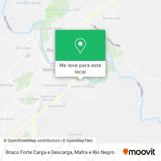 Braco Forte Carga e Descarga mapa