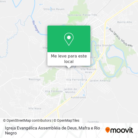 Igreja Evangélica Assembléia de Deus mapa