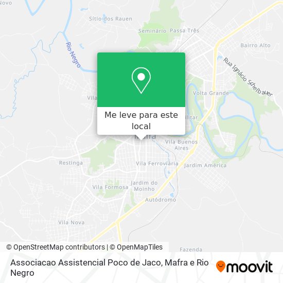 Associacao Assistencial Poco de Jaco mapa