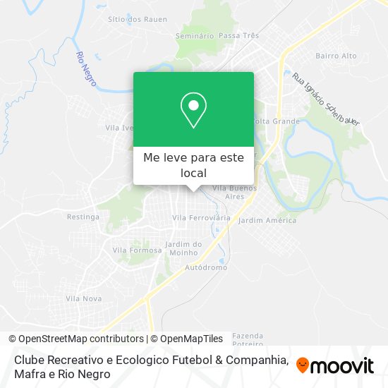 Clube Recreativo e Ecologico Futebol & Companhia mapa