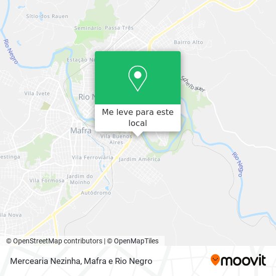 Mercearia Nezinha mapa