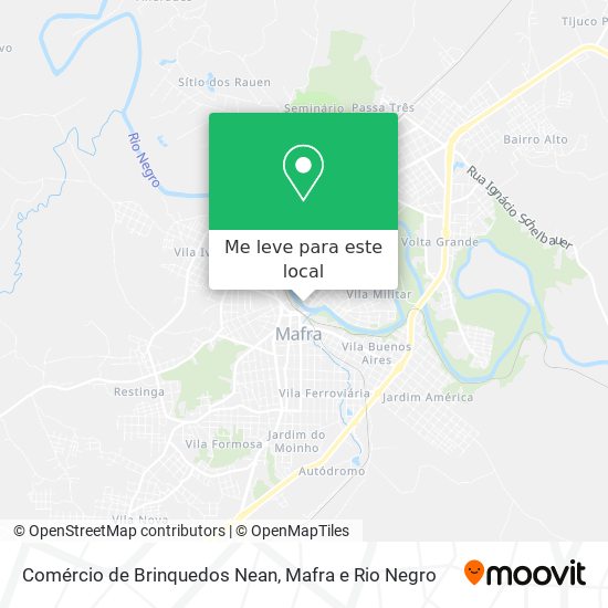 Comércio de Brinquedos Nean mapa