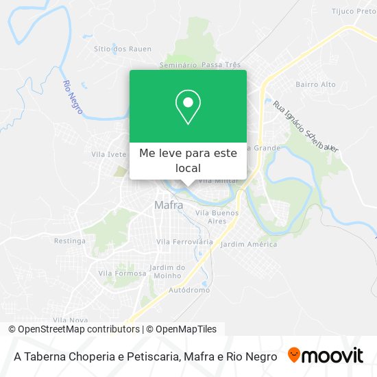 A Taberna Choperia e Petiscaria mapa