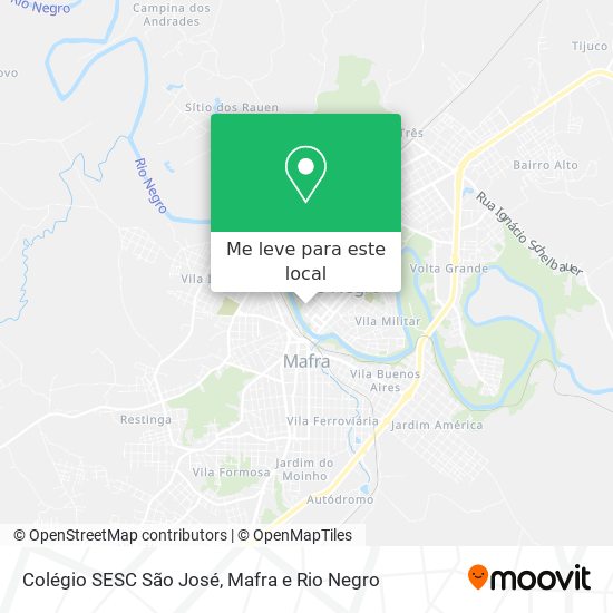 Colégio SESC São José mapa