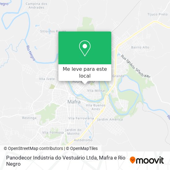 Panodecor Indústria do Vestuário Ltda mapa