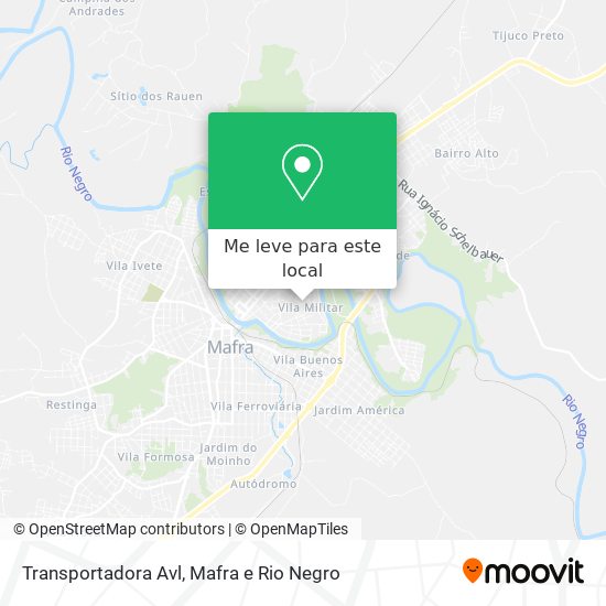 Transportadora Avl mapa