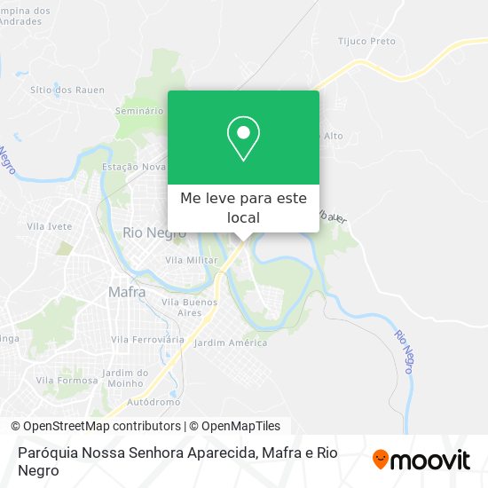 Paróquia Nossa Senhora Aparecida mapa