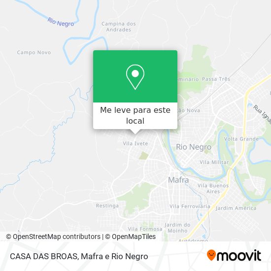 CASA DAS BROAS mapa