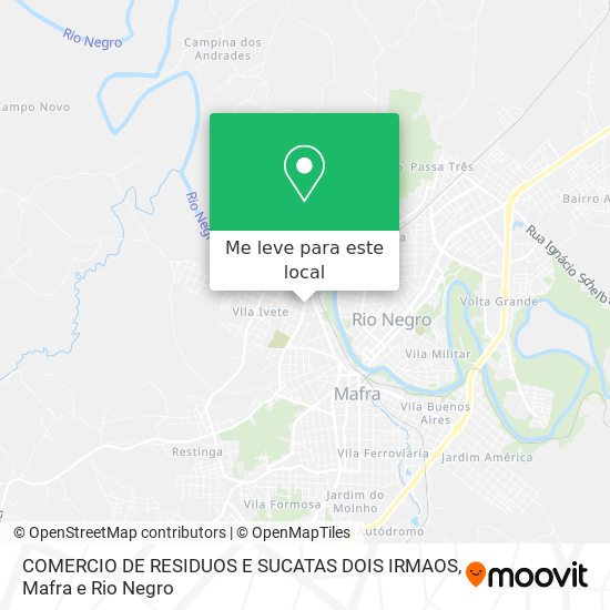 COMERCIO DE RESIDUOS E SUCATAS DOIS IRMAOS mapa