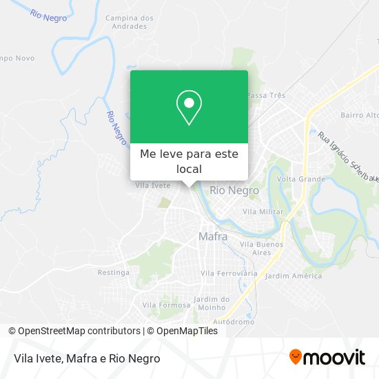 Vila Ivete mapa