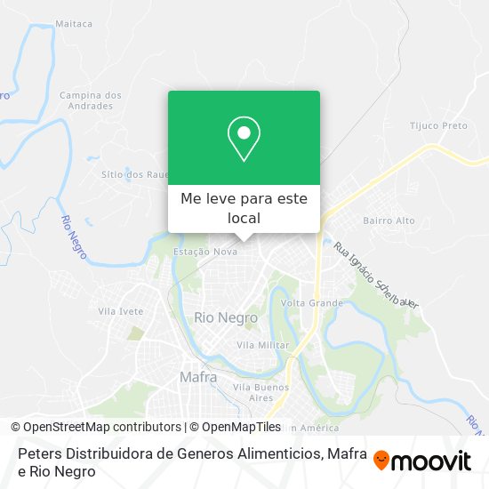 Peters Distribuidora de Generos Alimenticios mapa