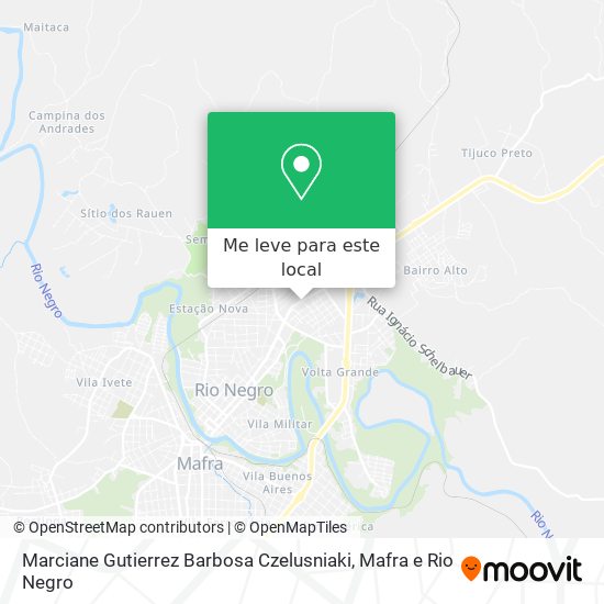 Marciane Gutierrez Barbosa Czelusniaki mapa