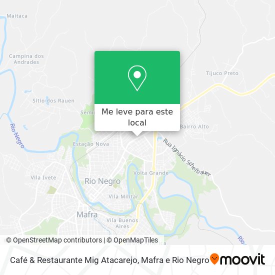 Café & Restaurante Mig Atacarejo mapa