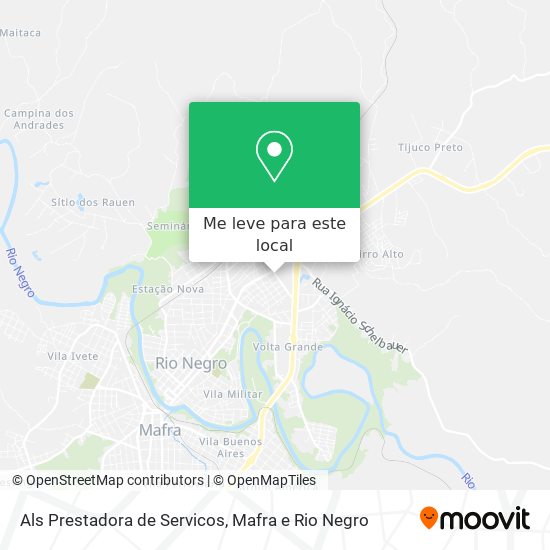 Als Prestadora de Servicos mapa