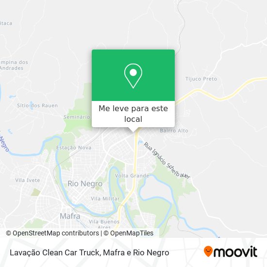 Lavação Clean Car Truck mapa