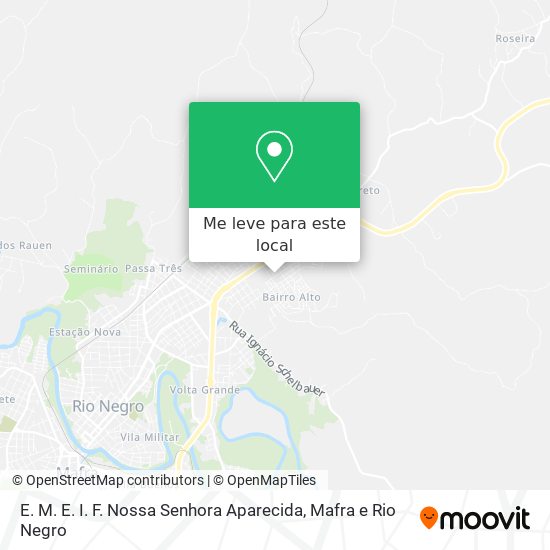 E. M. E. I. F. Nossa Senhora Aparecida mapa