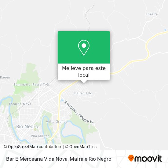 Bar E Mercearia Vida Nova mapa