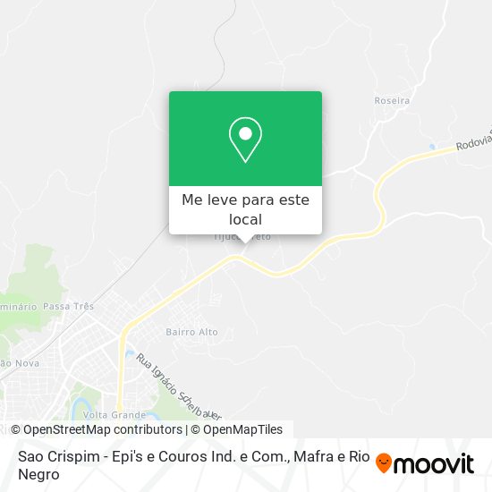 Sao Crispim - Epi's e Couros Ind. e Com. mapa