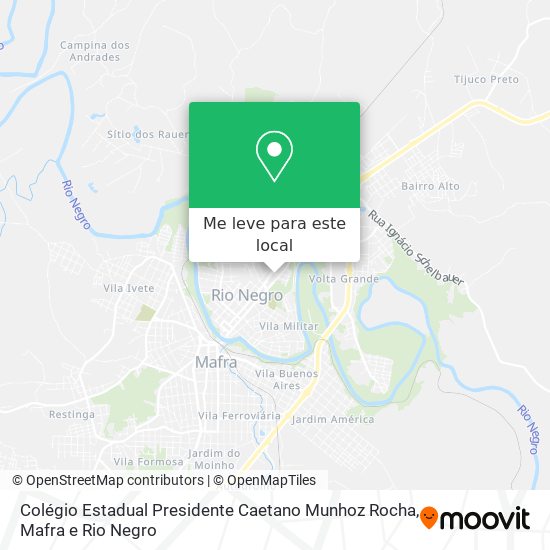 Colégio Estadual Presidente Caetano Munhoz Rocha mapa