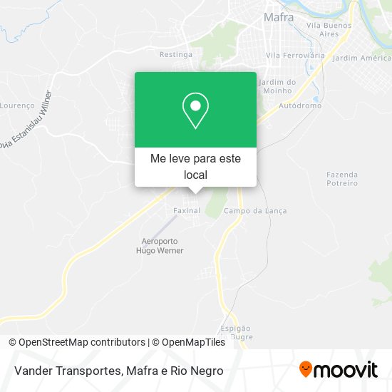 Vander Transportes mapa